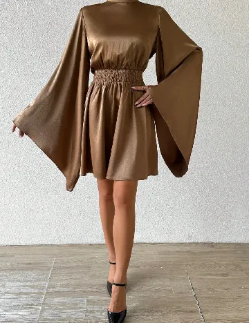 Rochie scurta SHEIN, maro