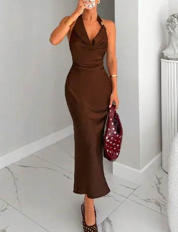 Rochie lunga SHEIN, maro