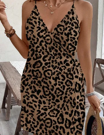 Rochie scurta SHEIN CURVE, animal print