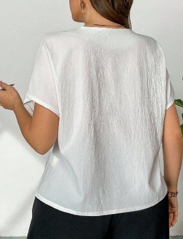 Bluza SHEIN CURVE, alb