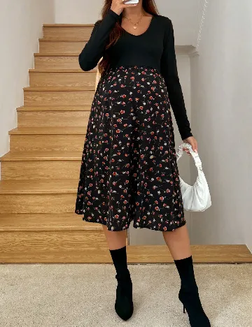 Rochie medie SHEIN Maternity, negru