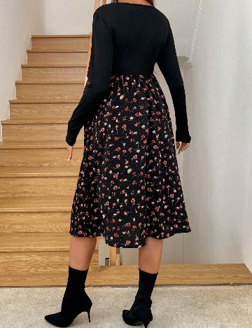 Rochie medie SHEIN Maternity, negru