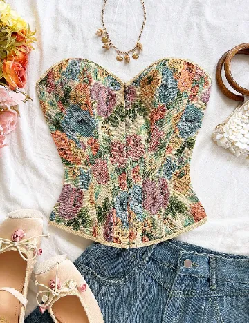 Corset SHEIN, floral print