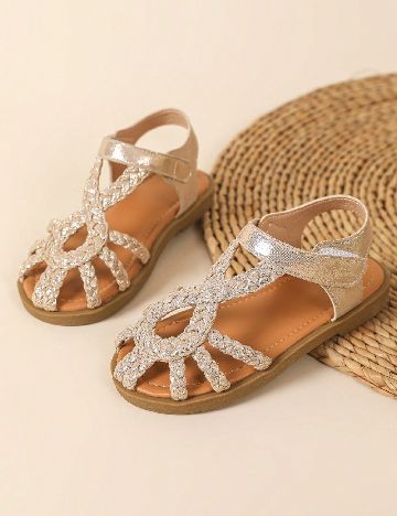 Sandale Shein Kids, auriu