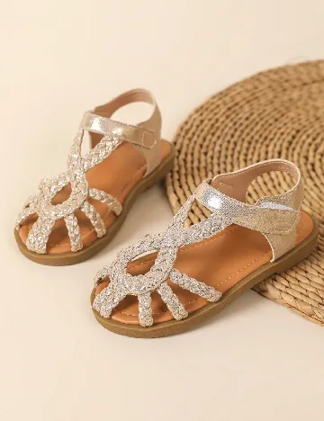 Sandale Shein Kids, auriu