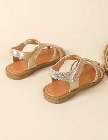 Sandale Shein Kids, auriu