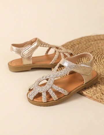 Sandale Shein Kids, auriu