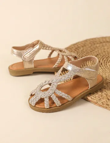 Sandale Shein Kids, auriu