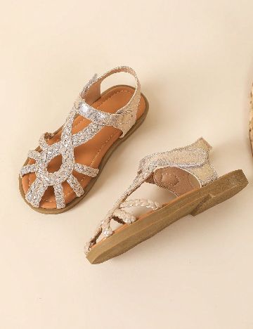 Sandale Shein Kids, auriu