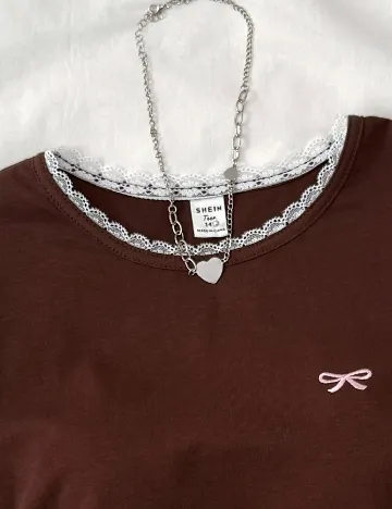 Tricou Shein Kids, maro