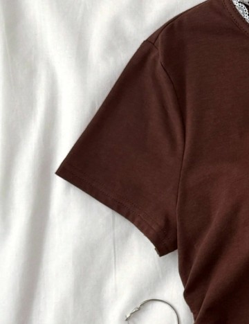 Tricou Shein Kids, maro