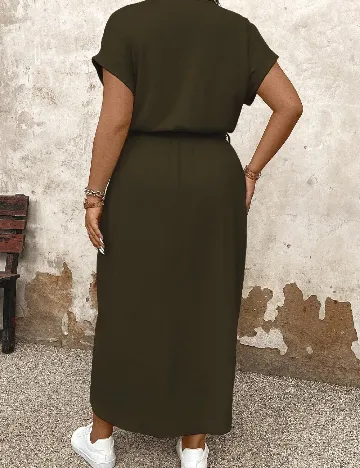 Rochie medie SHEIN CURVE, kaki