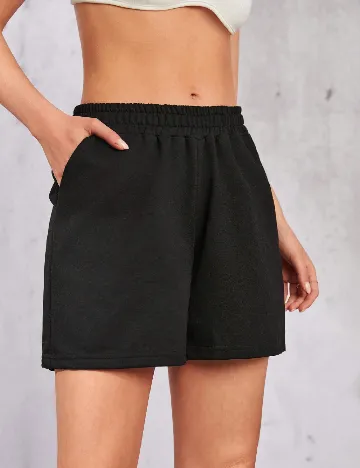 Pantaloni scurti SHEIN, negru