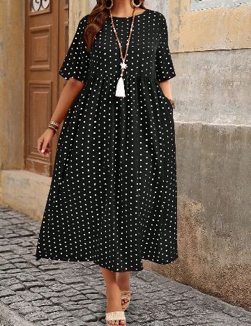 Rochie lunga SHEIN CURVE, negru