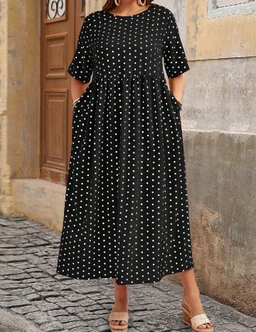 Rochie lunga SHEIN CURVE, negru