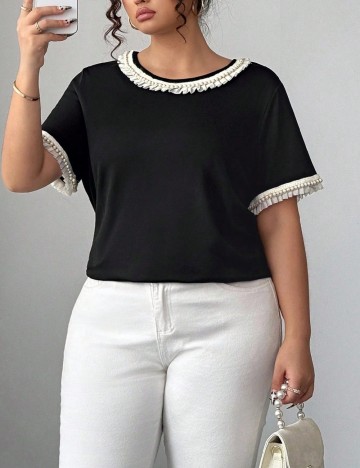 Bluza SHEIN CURVE, negru