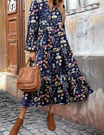 Rochie lunga SHEIN, floral print