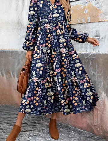 Rochie lunga SHEIN, floral print