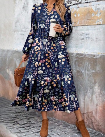 Rochie lunga SHEIN, floral print