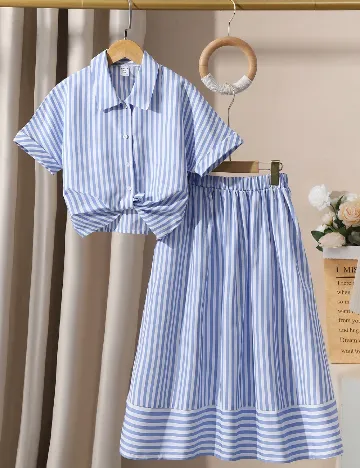 Compleu Shein Kids, albastru