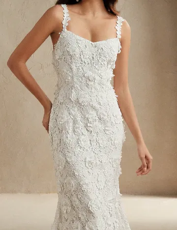 Rochie lunga Anewsta, alb