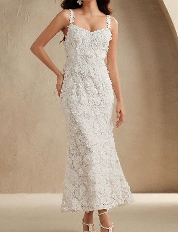 Rochie lunga Anewsta, alb