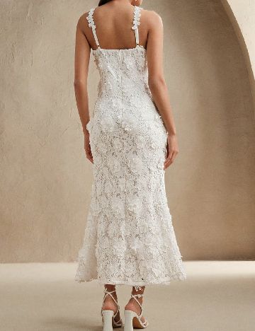 Rochie lunga Anewsta, alb