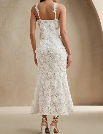 Rochie lunga Anewsta, alb