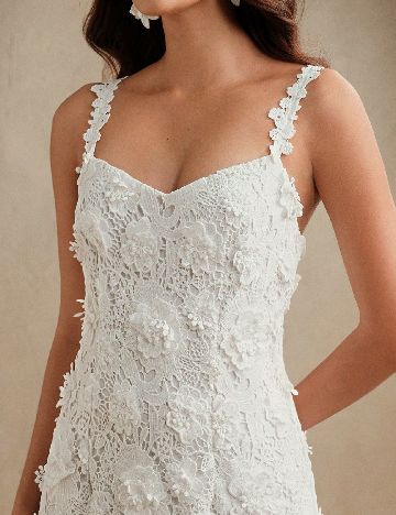 Rochie lunga Anewsta, alb