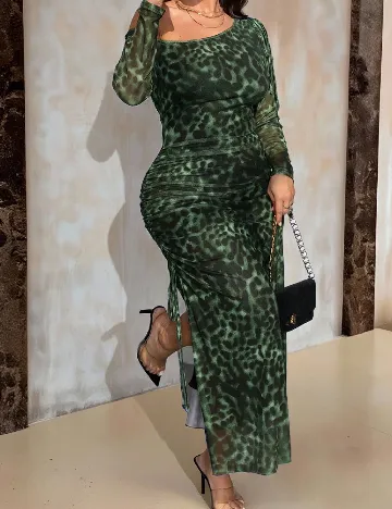 Rochie lunga SHEIN CURVE, verde