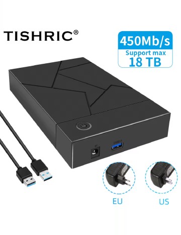 Carcasă externă pentru hard disk 3,5 inch, negru