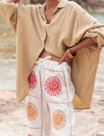 Camasa Oversize SHEIN, maro