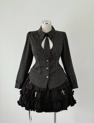 Camasa SHEIN CURVE, negru