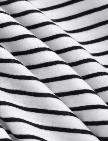 Tricou Dazy, alb/negru