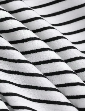 Tricou Dazy, alb/negru