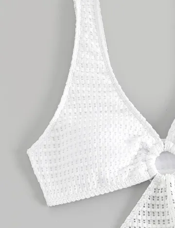 Costum de baie SHEIN, alb