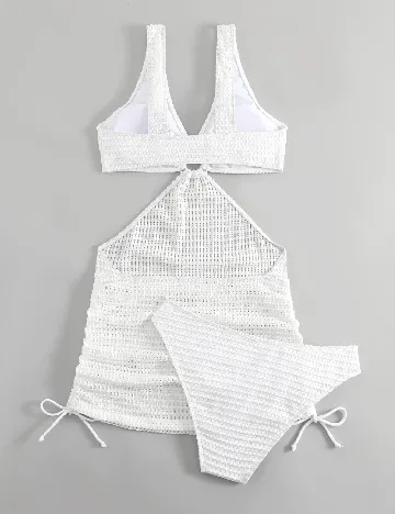 Costum de baie SHEIN, alb