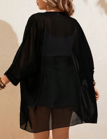 Blazer SHEIN CURVE, negru