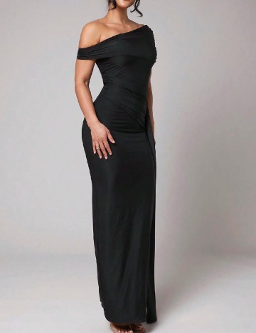 Rochie lunga Silquee, negru