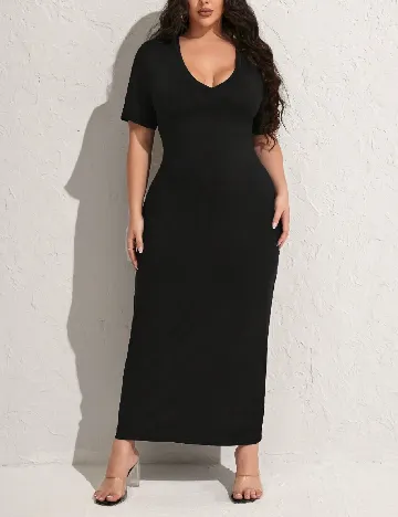 Rochie lunga SHEIN CURVE, negru