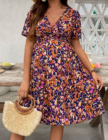 Rochie scurta SHEIN Maternity, mix culori