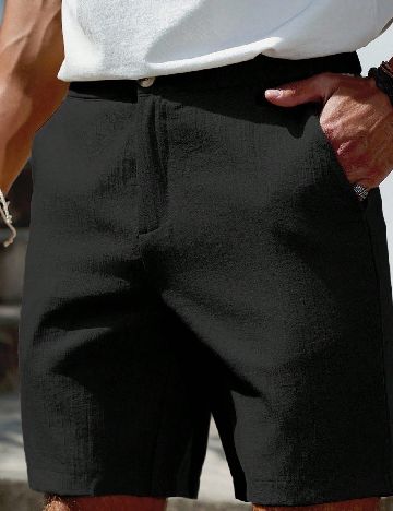 Pantaloni scurti SHEIN, negru