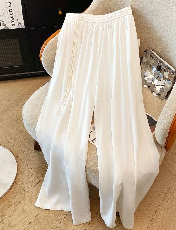 Pantaloni SHEIN, alb