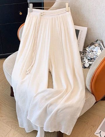 Pantaloni SHEIN, alb