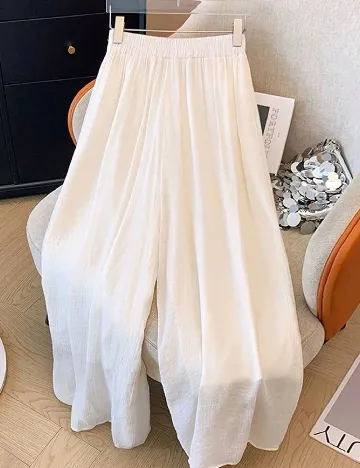 Pantaloni SHEIN, alb