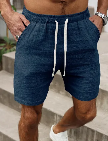 Pantaloni scurti SHEIN, albastru