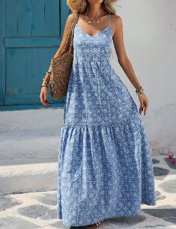 Rochie lunga SHEIN, albastru