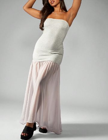 Rochie lunga Missguided, gri