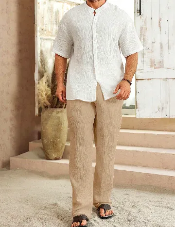 Compleu SHEIN, maro/alb