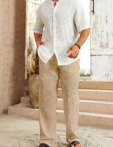 Compleu SHEIN, maro/alb